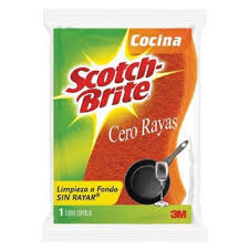FIBRA CERO RAYA SCOTCH BRITE NARANJA MED