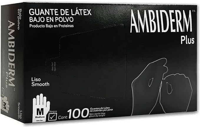 GUANTES LATEX AMBIDERM TALLA CH CAJA 100 PZAS