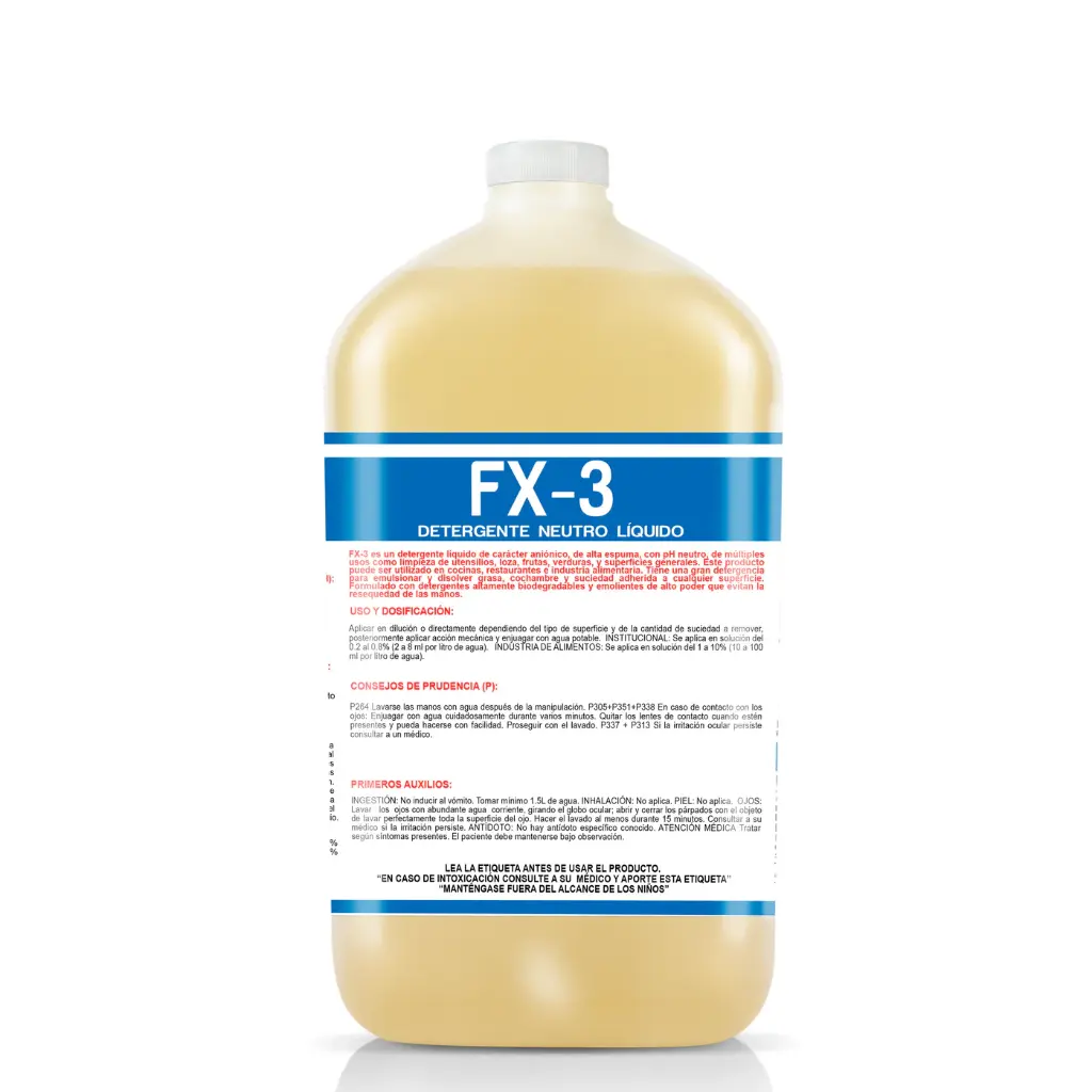DETERGENTE LIQUIDO NEUTRO FX 3 GRANEL
