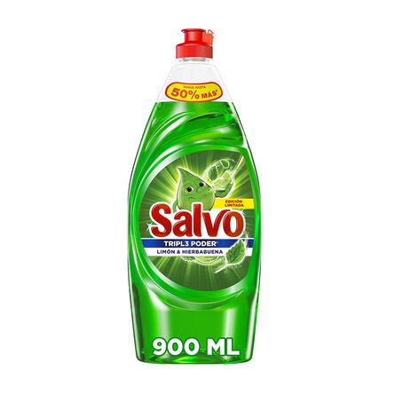 LAVATRASTES SALVO LIMON Y HIERBABUENA 900ML