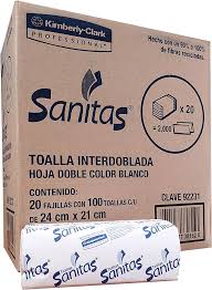 TOALLA INTERDOBLADA SANITAS PZA