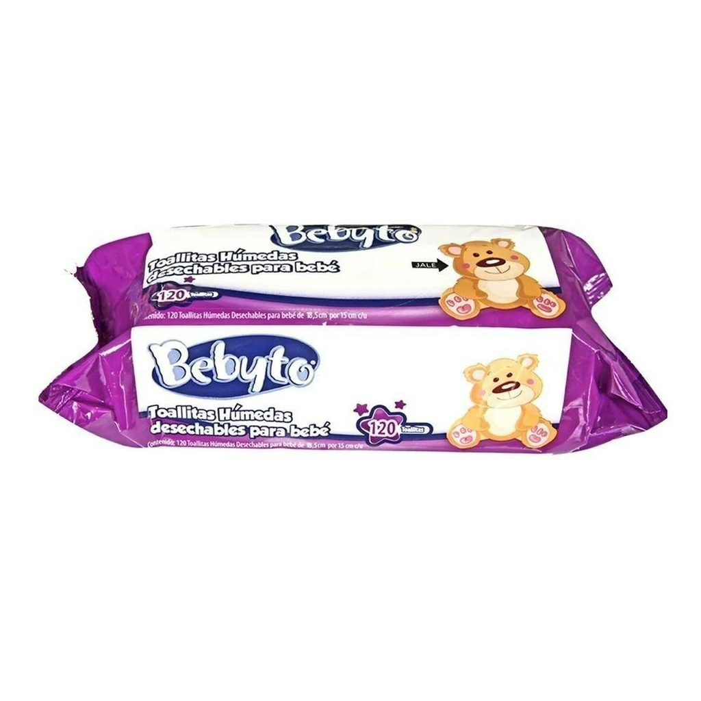 TOALLITAS HUMEDAS BEBYTO 120PZAS