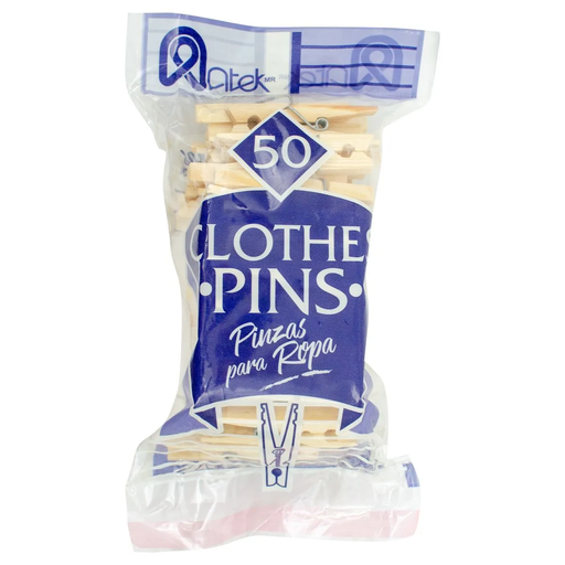 PINZAS MADERA PKT 50 PZAS